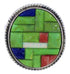 Multicolor Inlay Southwest Sterling Silver Ring Size 5-3/4 JX38281